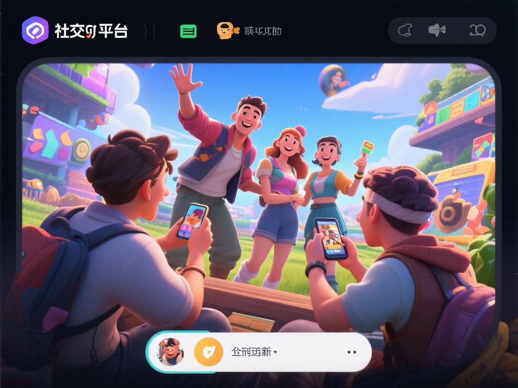 此外，平台的社交功能也是一大亮点。玩家可以与好友组